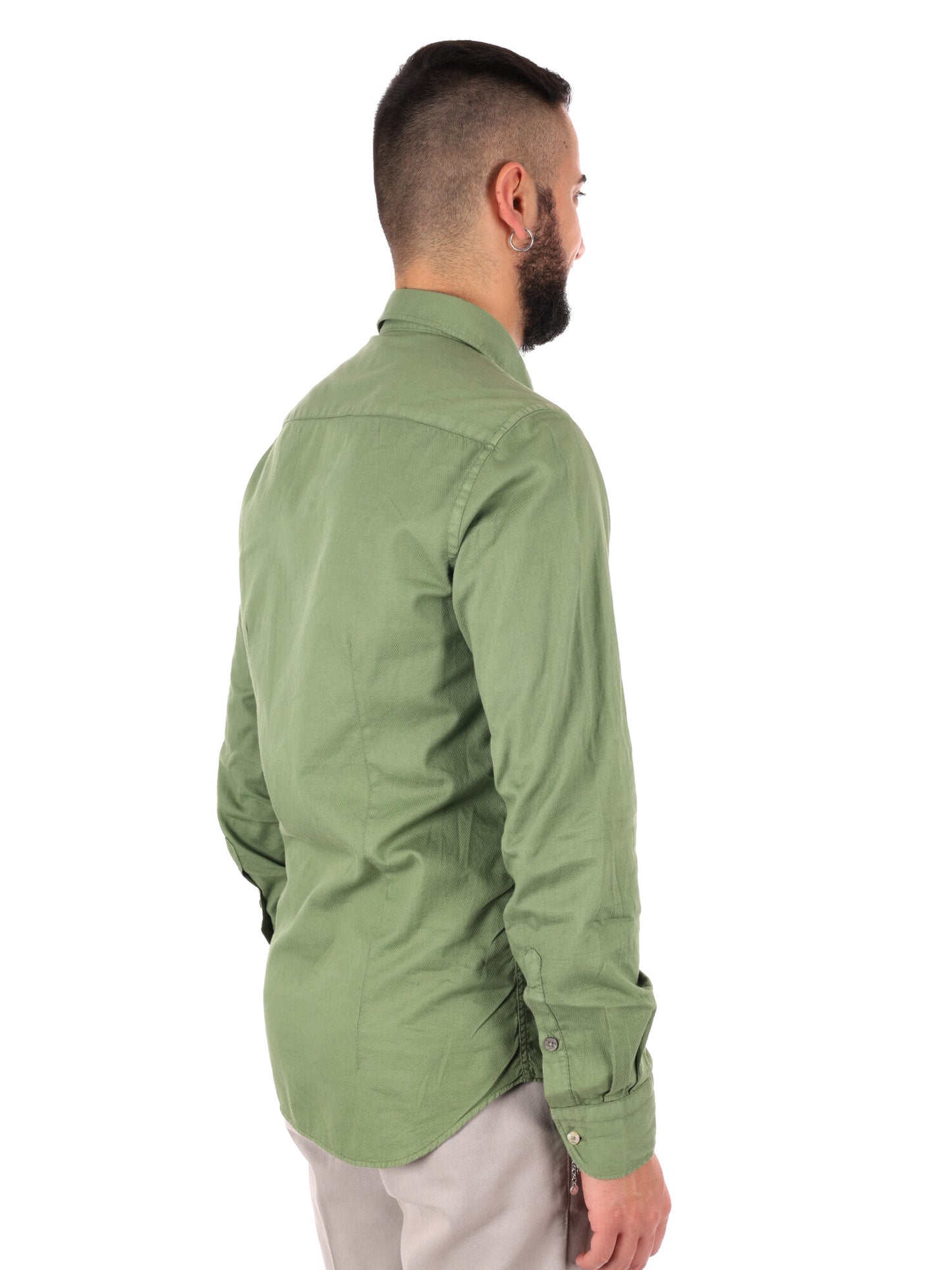 Camicia da uomo verde Benfica 369 Gucci per cerimonia