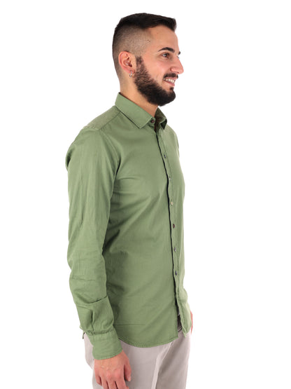 Camicia da uomo verde Benfica 369 Gucci per cerimonia