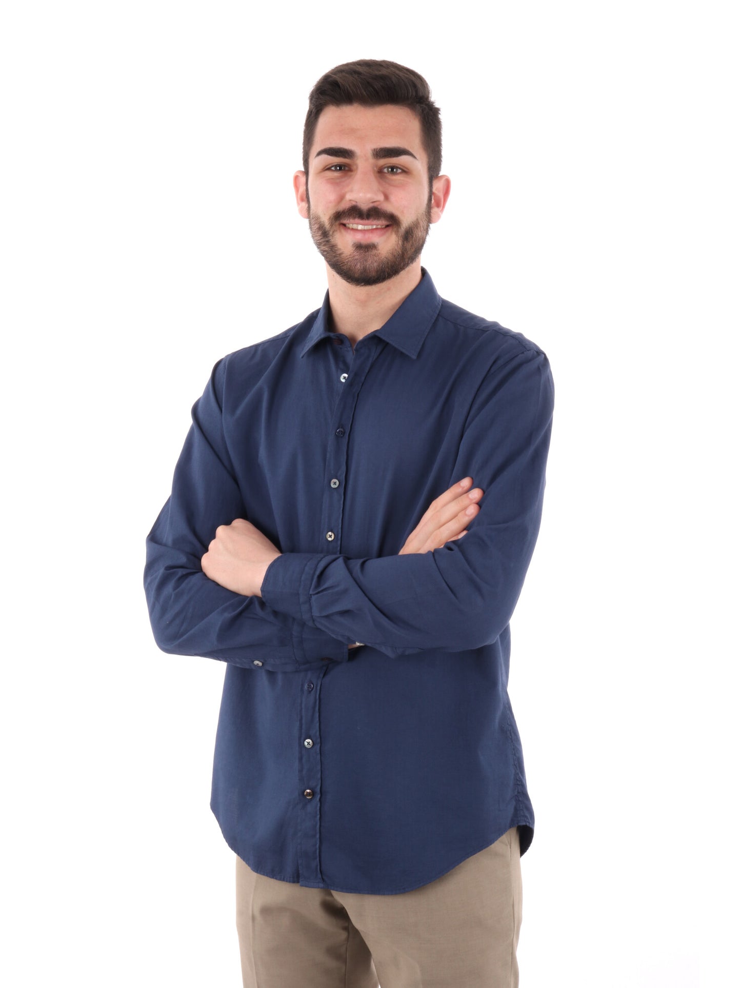 CAMICIA BENFICA FB UOMO BLU MEDIO