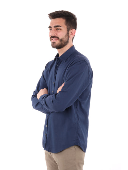 CAMICIA BENFICA FB UOMO BLU MEDIO