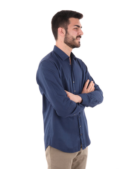 CAMICIA BENFICA FB UOMO BLU MEDIO