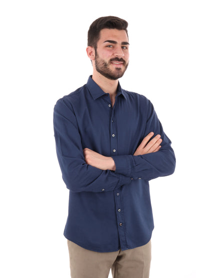CAMICIA BENFICA FB UOMO BLU MEDIO
