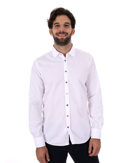 Fb camicia appesa da uomo bianco
