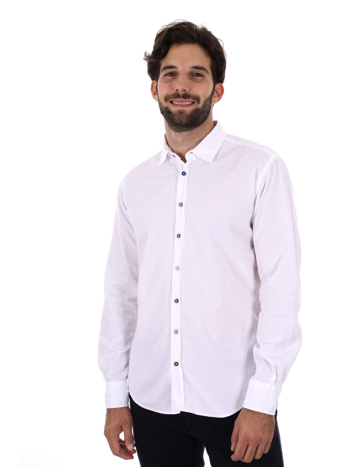 Fb camicia appesa da uomo bianco