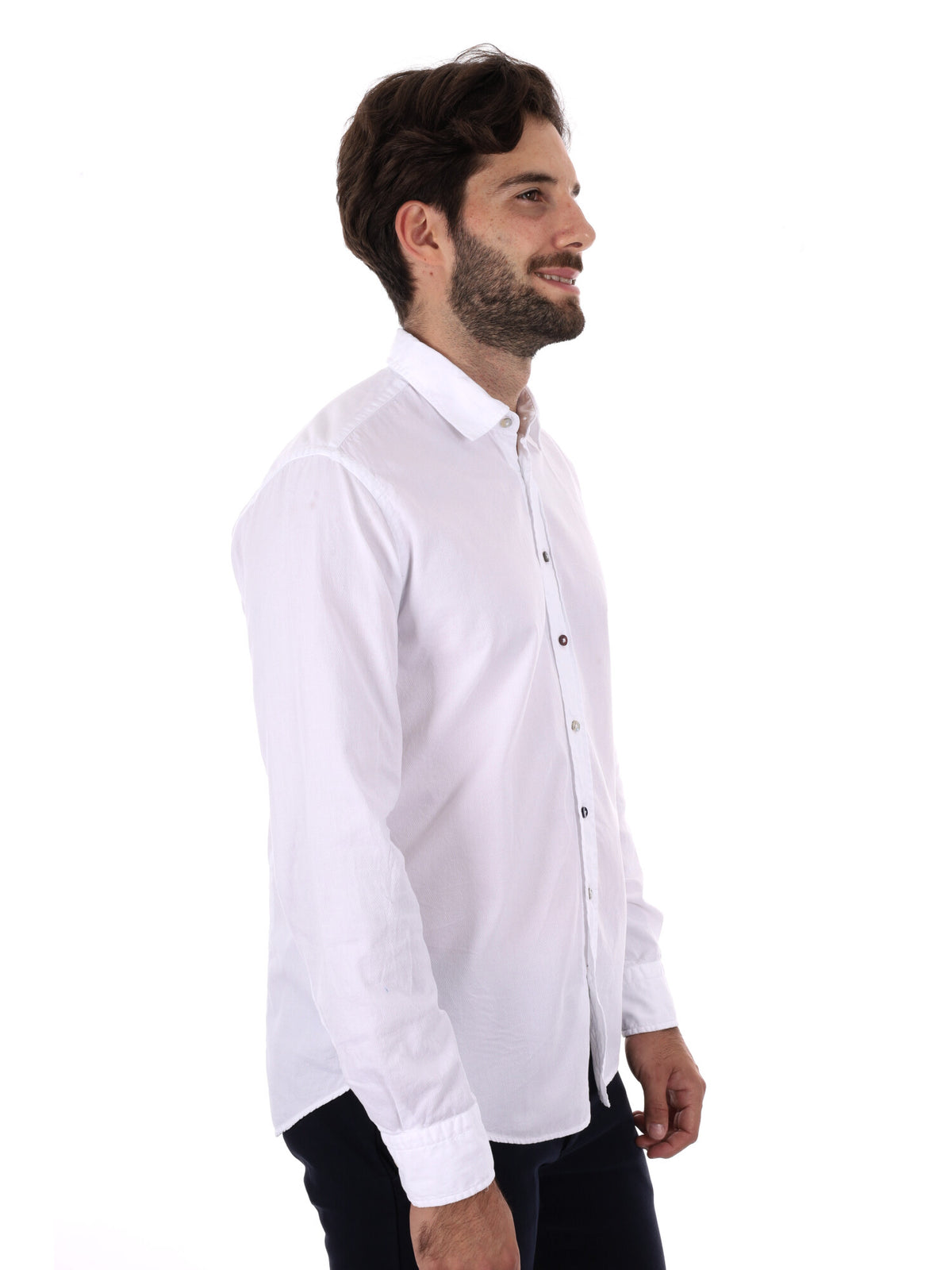 Fb camicia appesa da uomo bianco