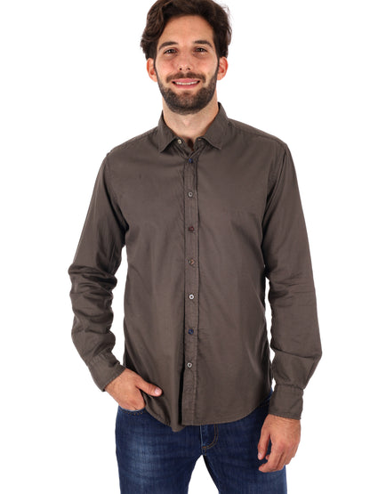 CAMICIA BENFICA FB DA UOMO FANGO