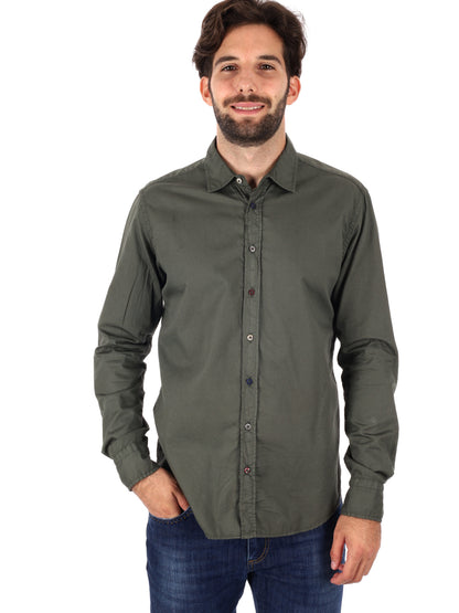 Fb camicia appesa da uomo verde militare