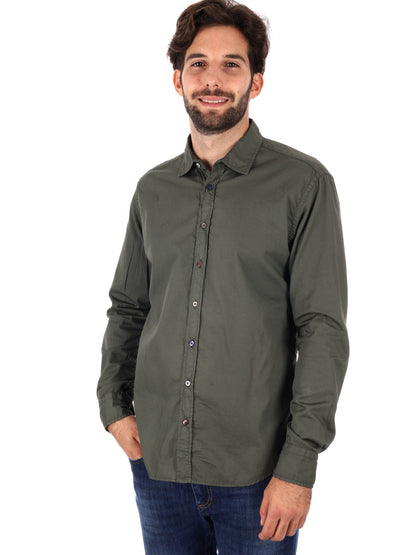 Fb camicia appesa da uomo verde militare