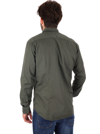 Fb camicia appesa da uomo verde militare