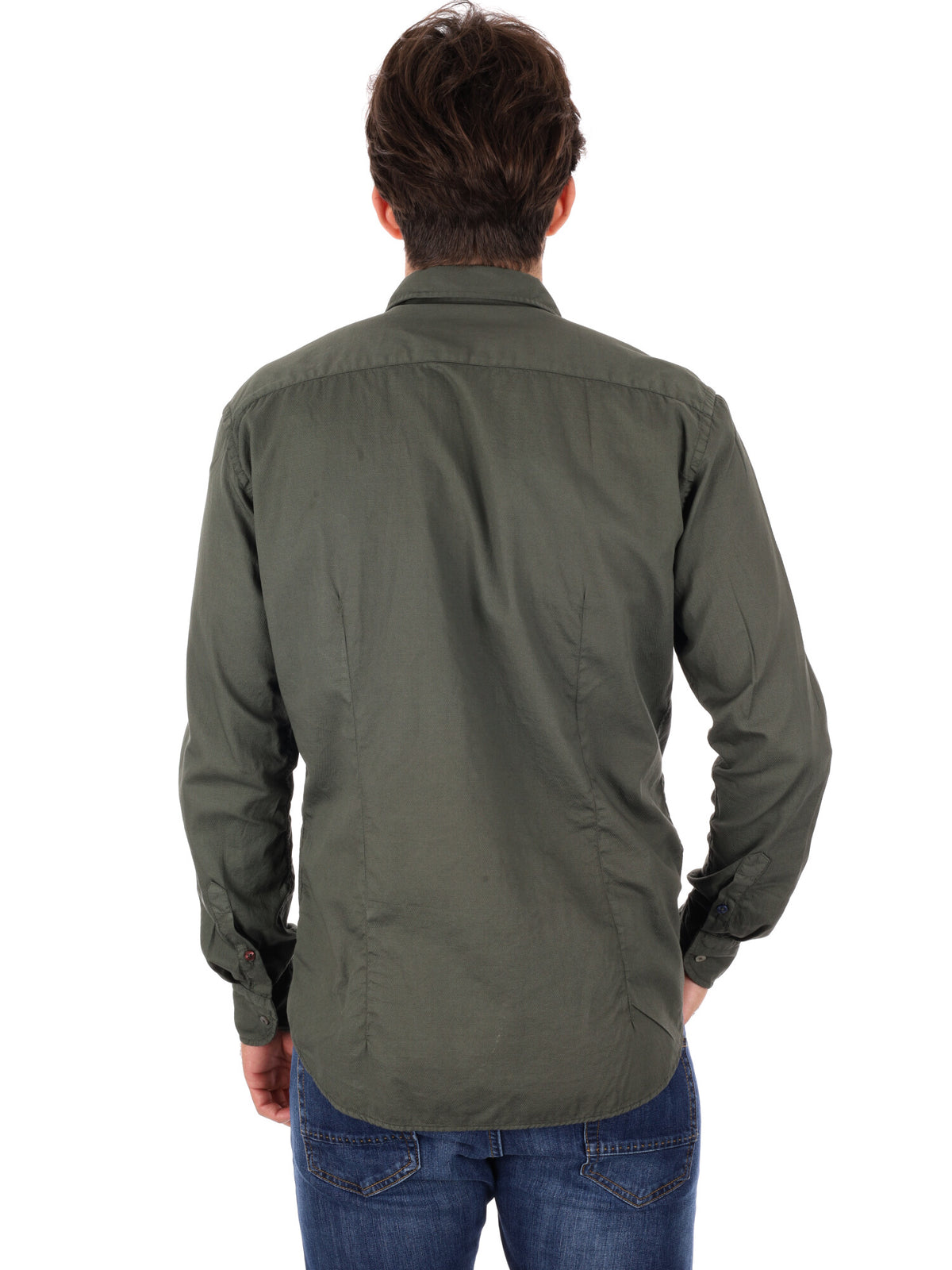 Fb camicia appesa da uomo verde militare
