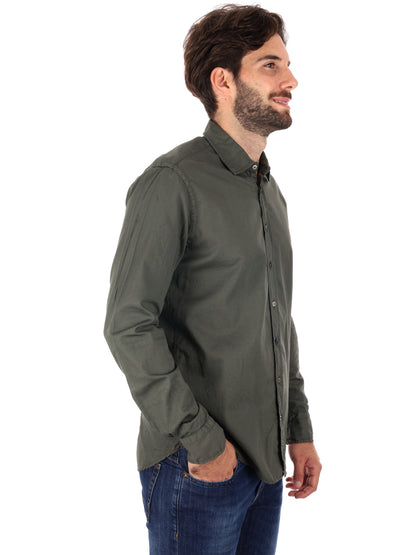 Fb camicia appesa da uomo verde militare