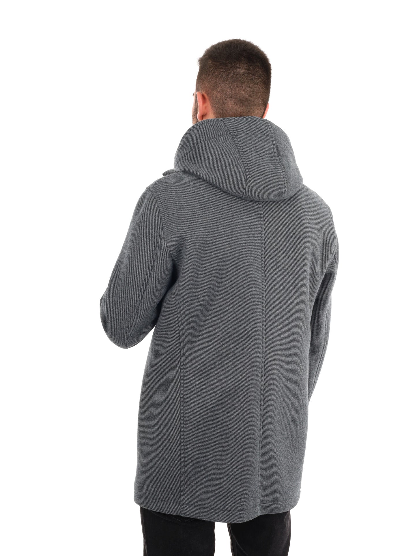 CAPPOTTO BENNATO CON CAPPUCCIO FB DA UOMO GRIGIO