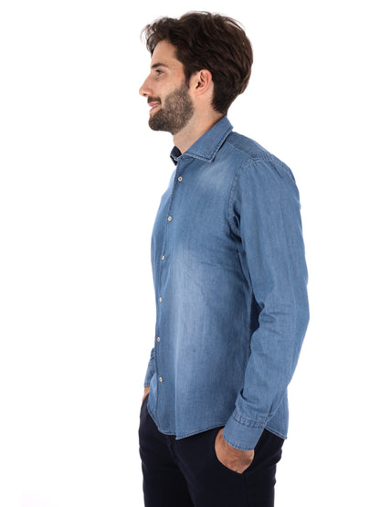 CAMICIA BERGOMI FB DA UOMO DENIM