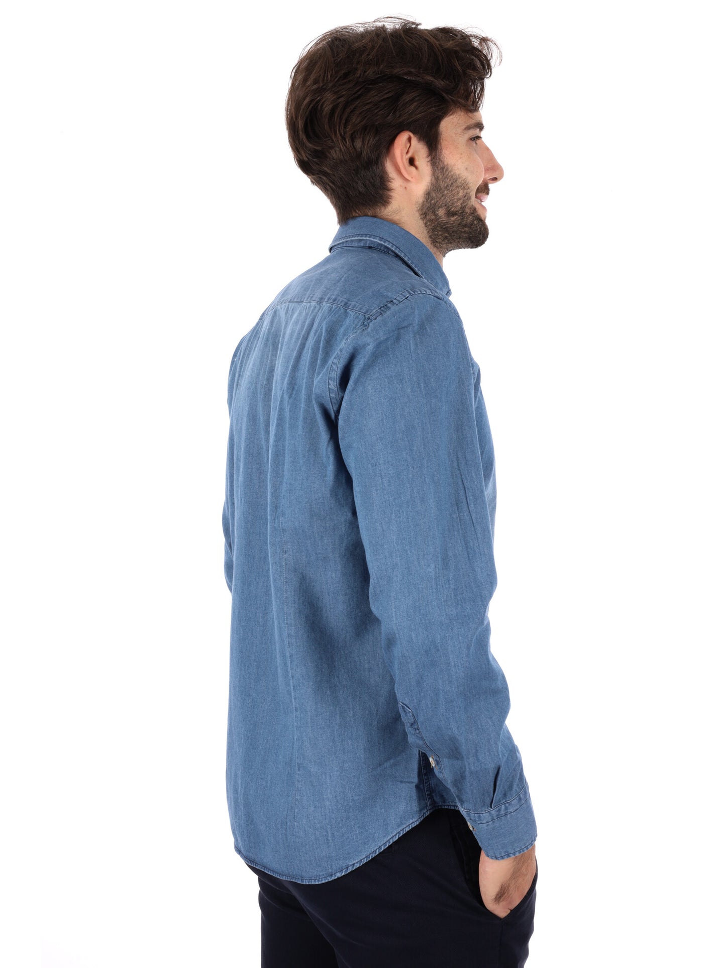 CAMICIA BERGOMI FB DA UOMO DENIM