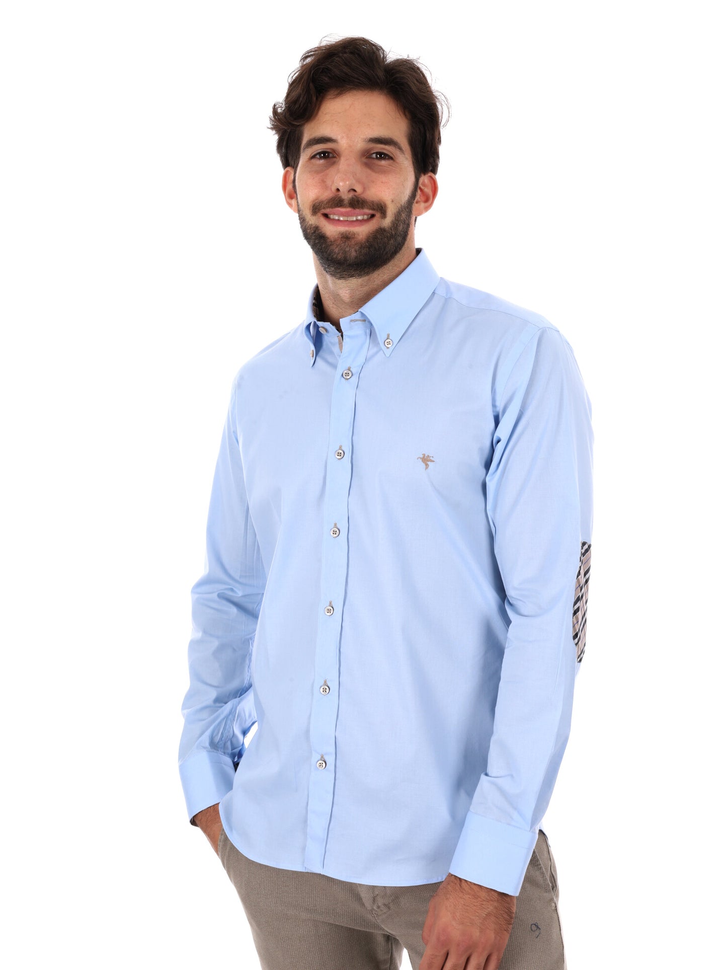 CAMICIA BERRY FB DA UOMO AZZURRO
