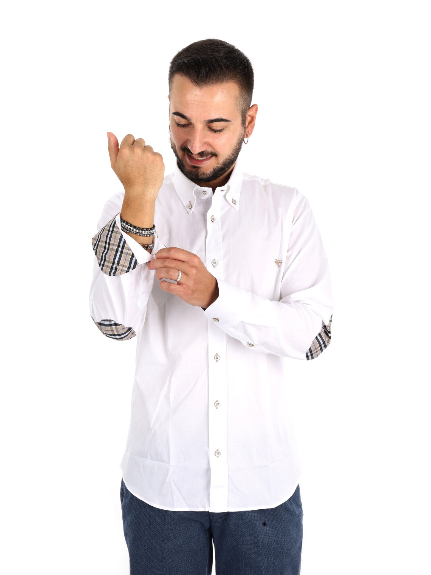 Fb Berry Toppe Bianc, camicia da uomo bianca