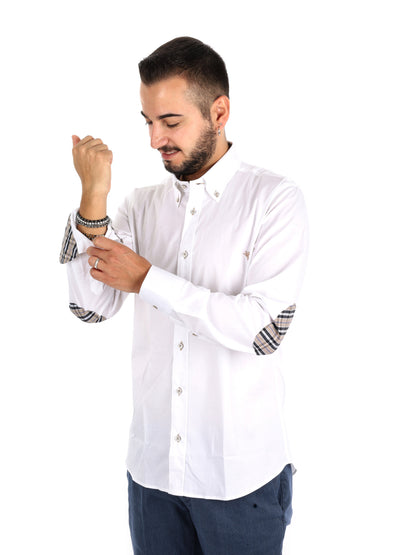 Fb Berry Toppe Bianc, camicia da uomo bianca