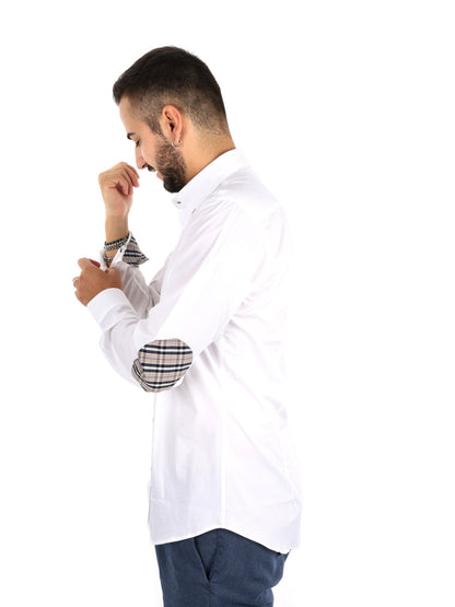 Fb Berry Toppe Bianc, camicia da uomo bianca