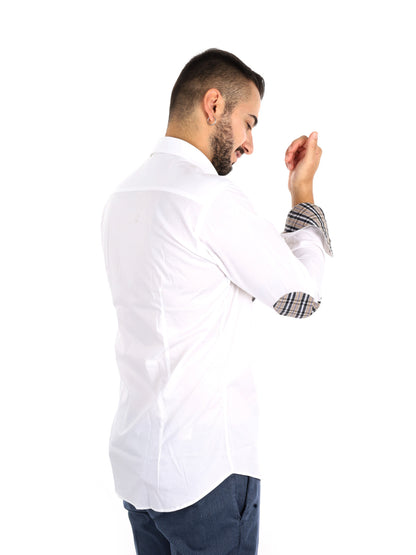 Fb Berry Toppe Bianc, camicia da uomo bianca