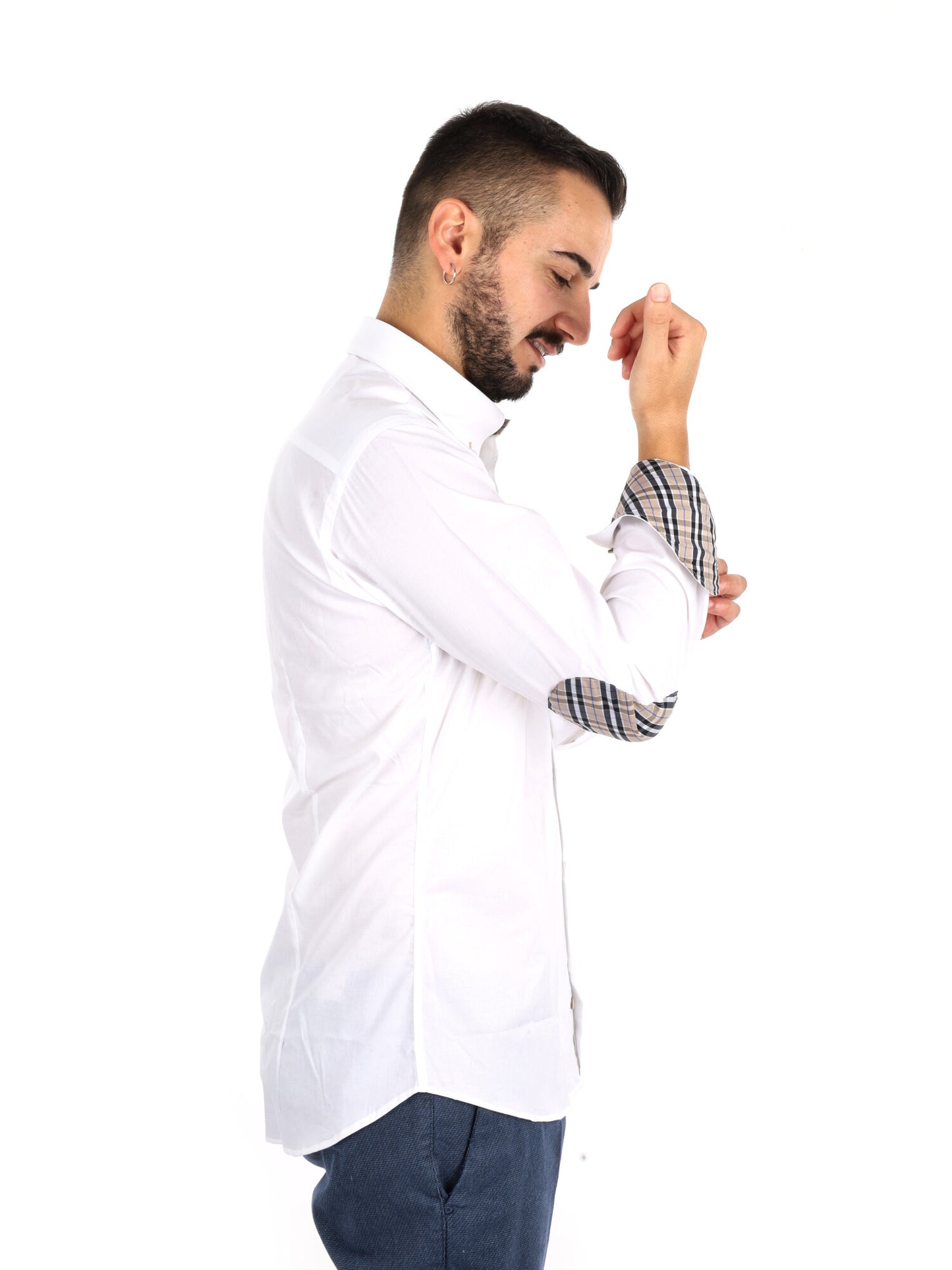 Fb Berry Toppe Bianc, camicia da uomo bianca