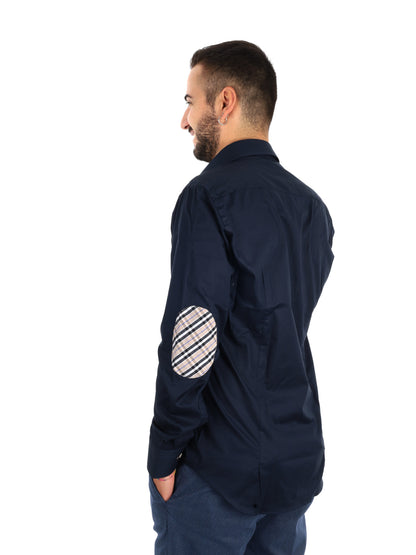 Fb Berry Toppe Blu, camicia da uomo blu