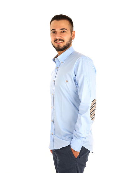 Fb Berry Toppe Cielo, camicia da uomo azzurra