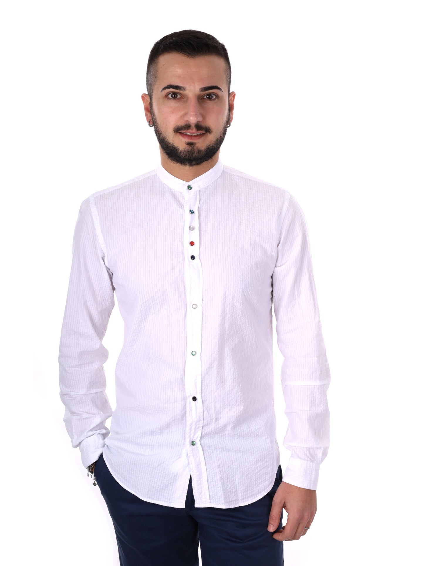 Camicia Beto Corea, elegante camicia bianca da uomo per cerimonie