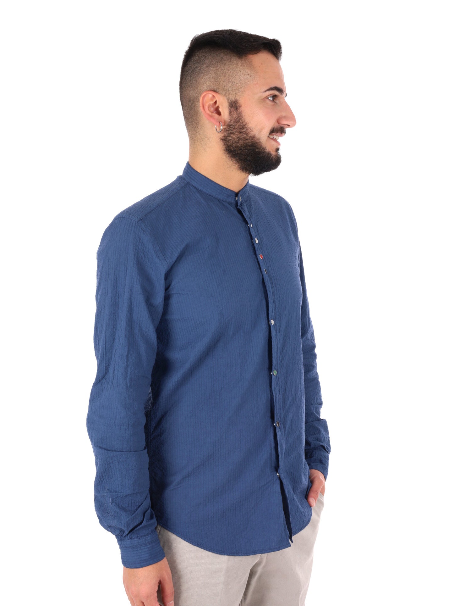 Camicia da uomo FB Beto Corea in elegante blu