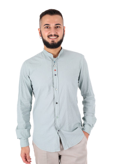 Camicia da uomo FB Beto Corea verde per la primavera-estate