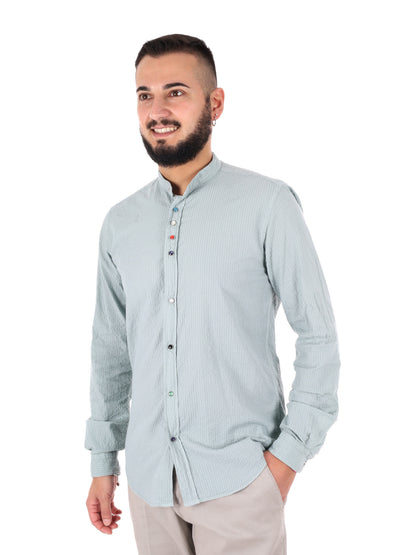 Camicia da uomo FB Beto Corea verde per la primavera-estate