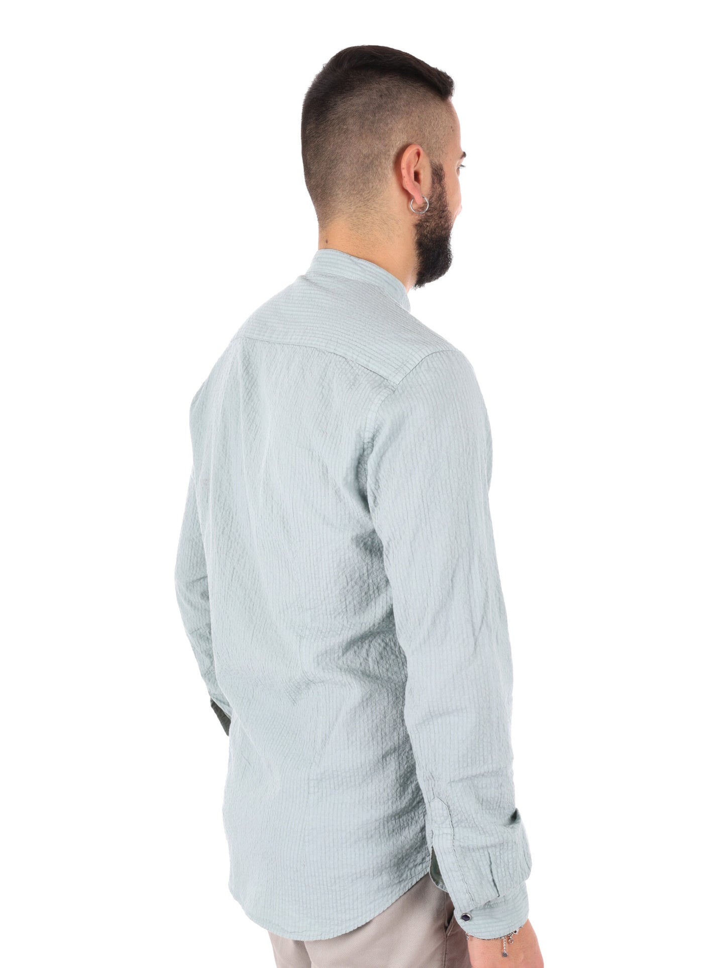 Camicia da uomo FB Beto Corea verde per la primavera-estate
