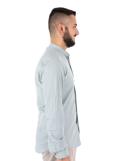 Camicia da uomo FB Beto Corea verde per la primavera-estate