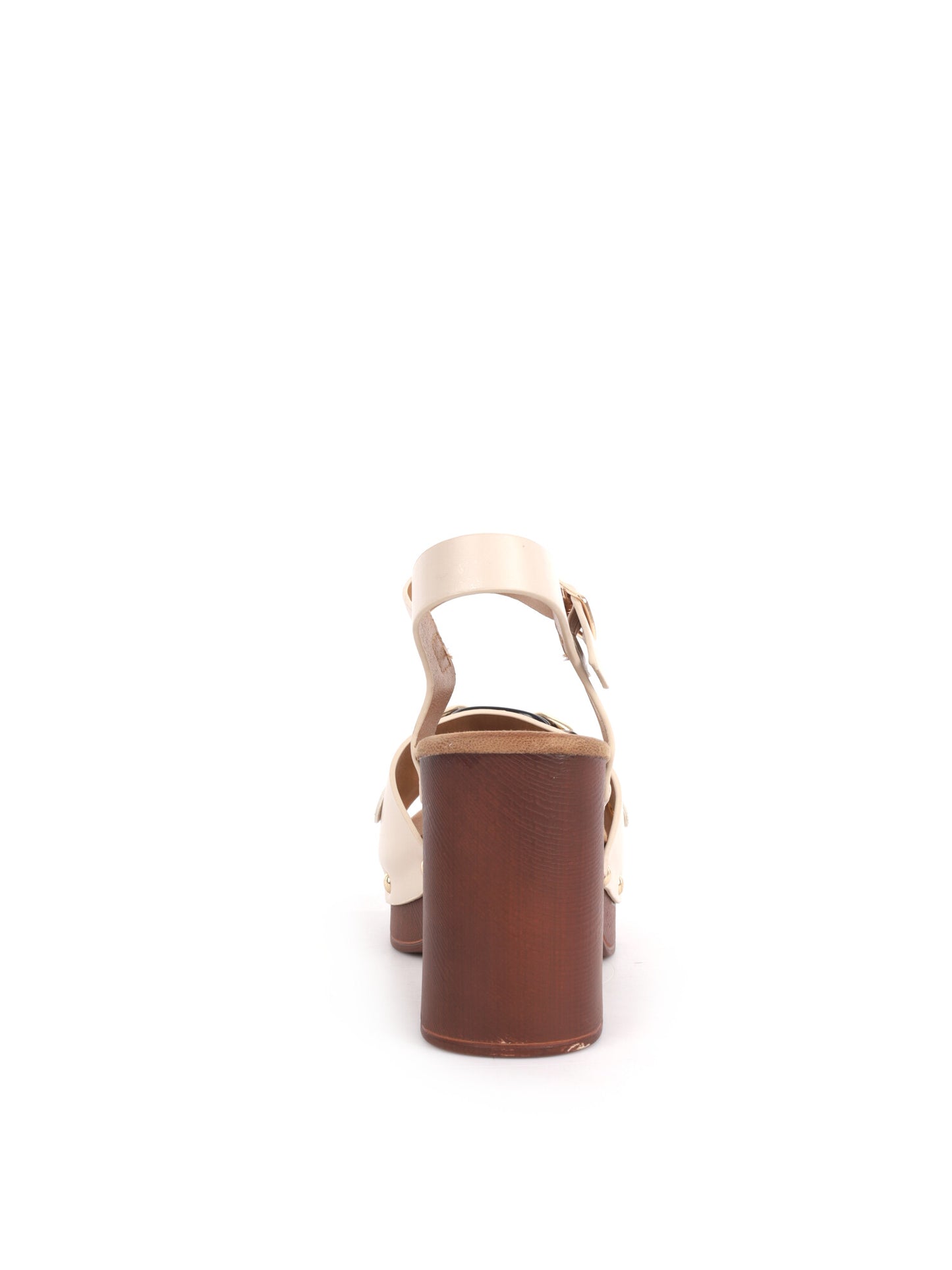 Sandali eleganti da donna beige con tacco alto Clyo'