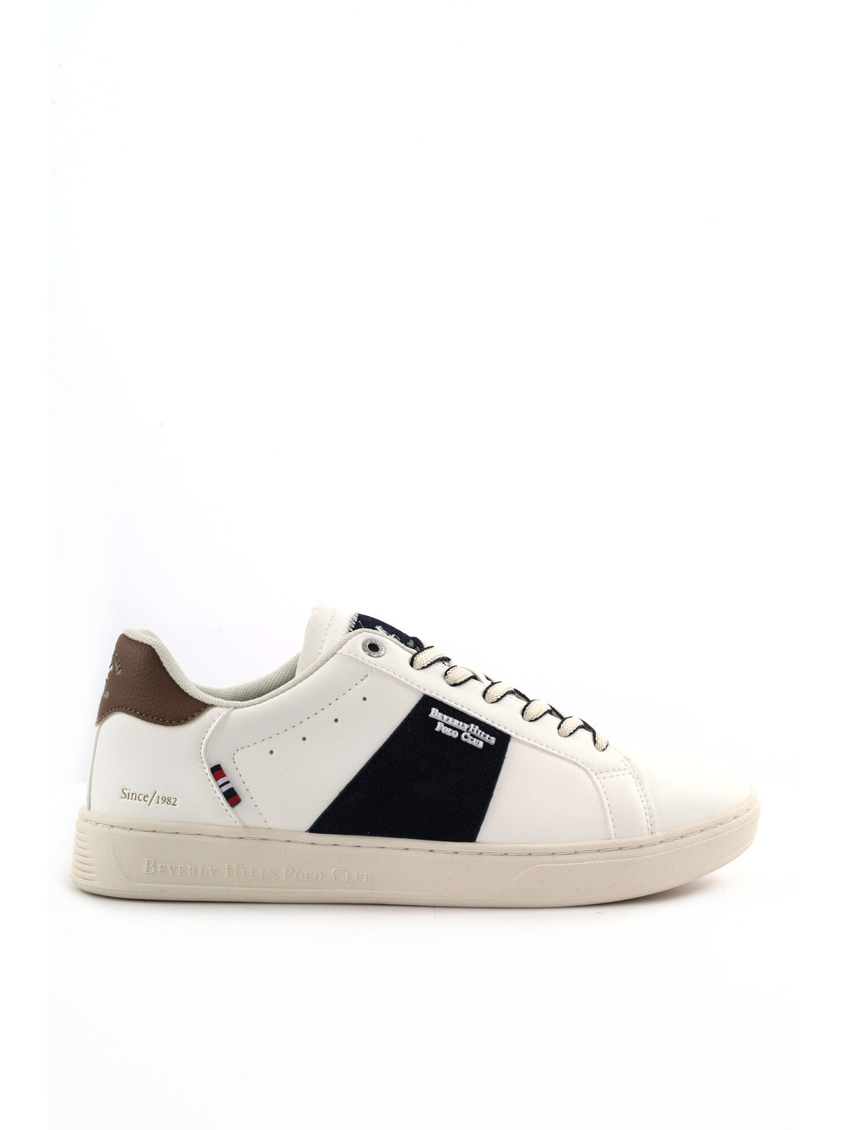 Beverly h justin mix sneakers da uomo bianco-blu