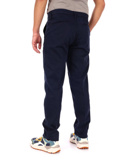 Pantaloni Bill Blu da uomo in lycra, stile casual e versatile