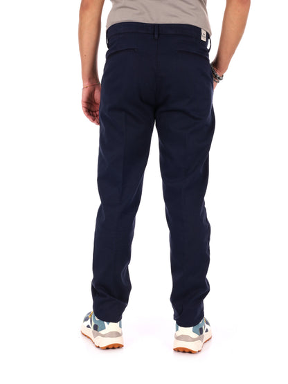Pantaloni Bill Blu da uomo in lycra, stile casual e versatile