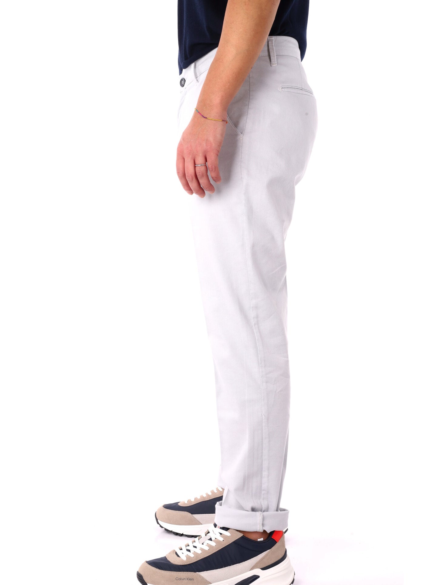 Pantaloni chino da uomo FB Bill Ghiac bianchi per la primavera