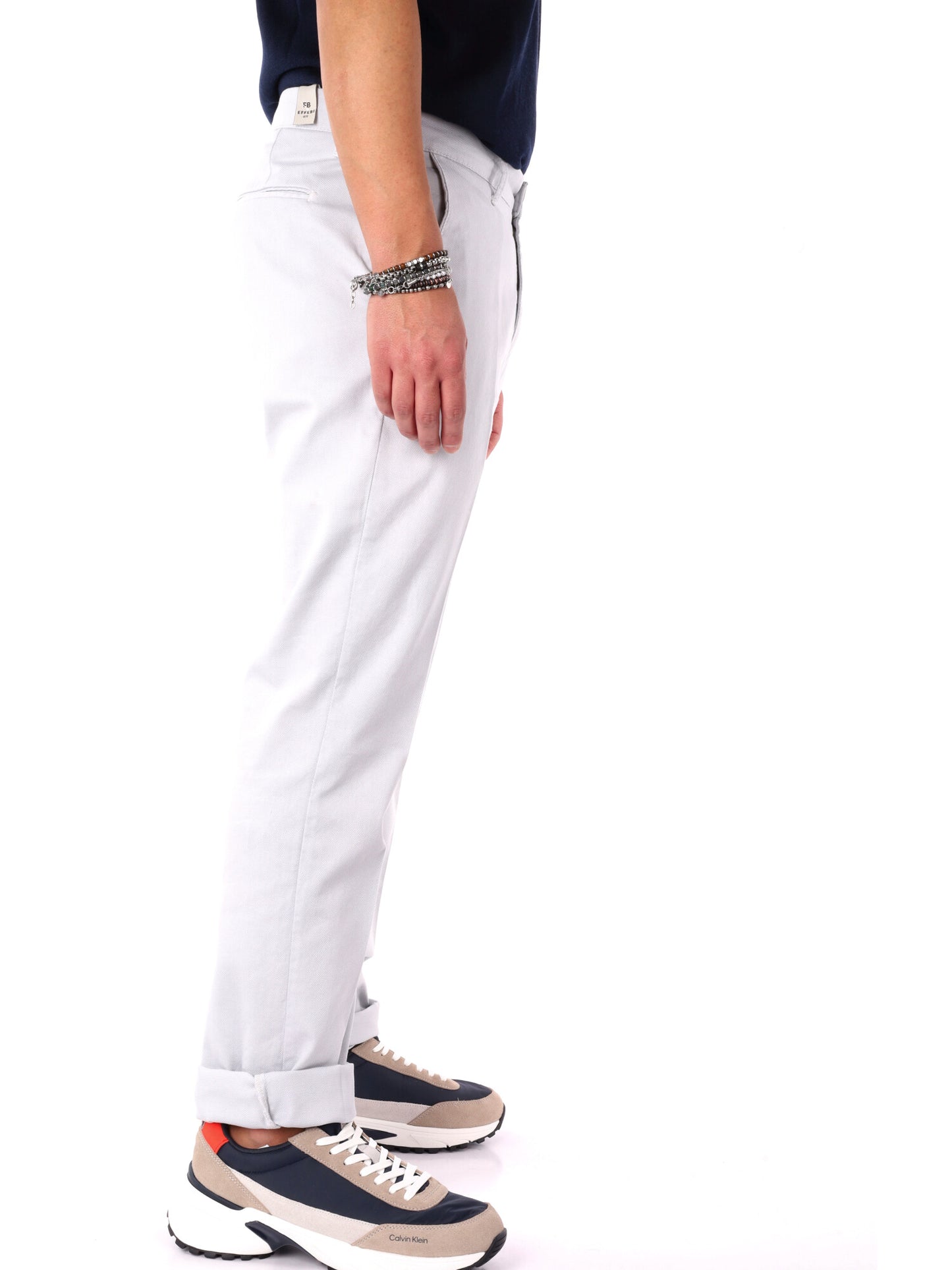 Pantaloni chino da uomo FB Bill Ghiac bianchi per la primavera