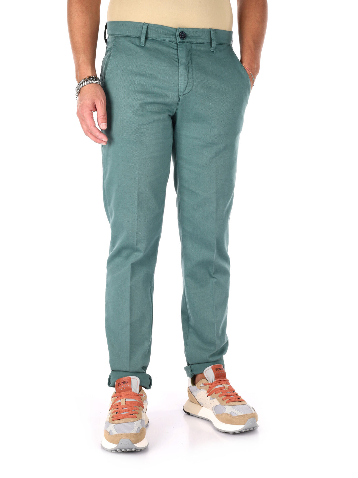 F.b. pantalone da uomo verde gucci