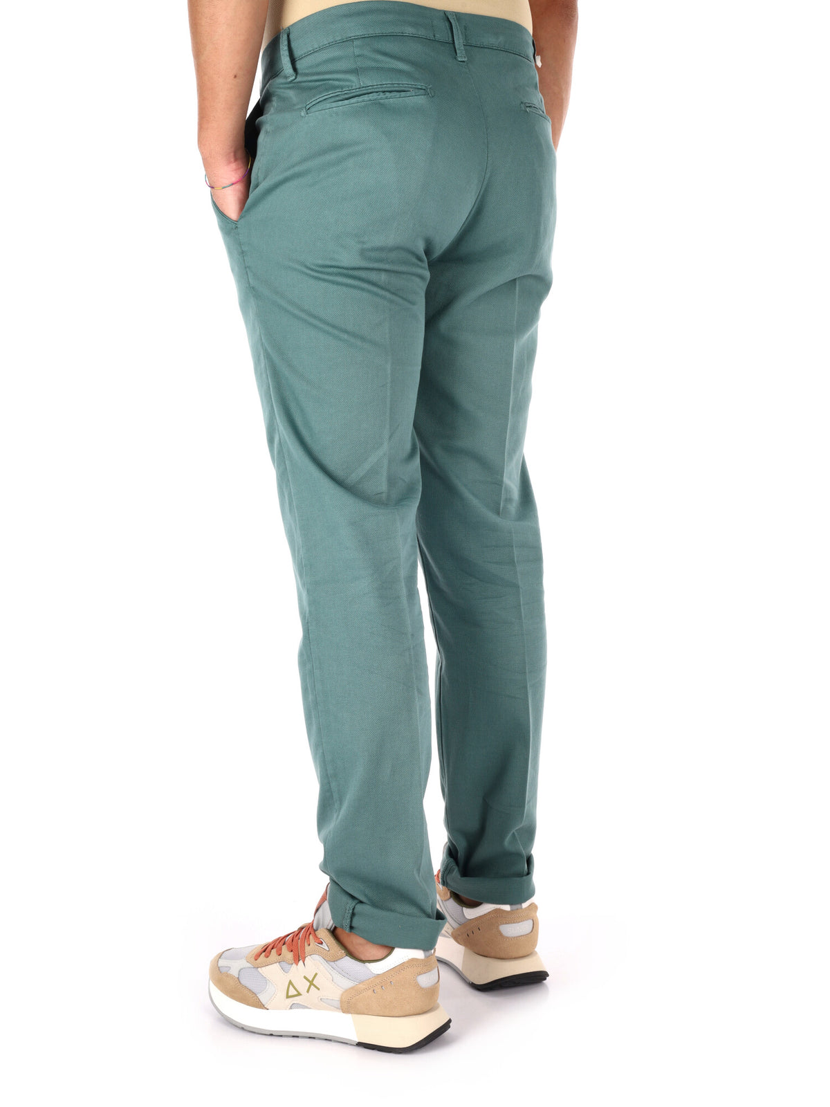 F.b. pantalone da uomo verde gucci