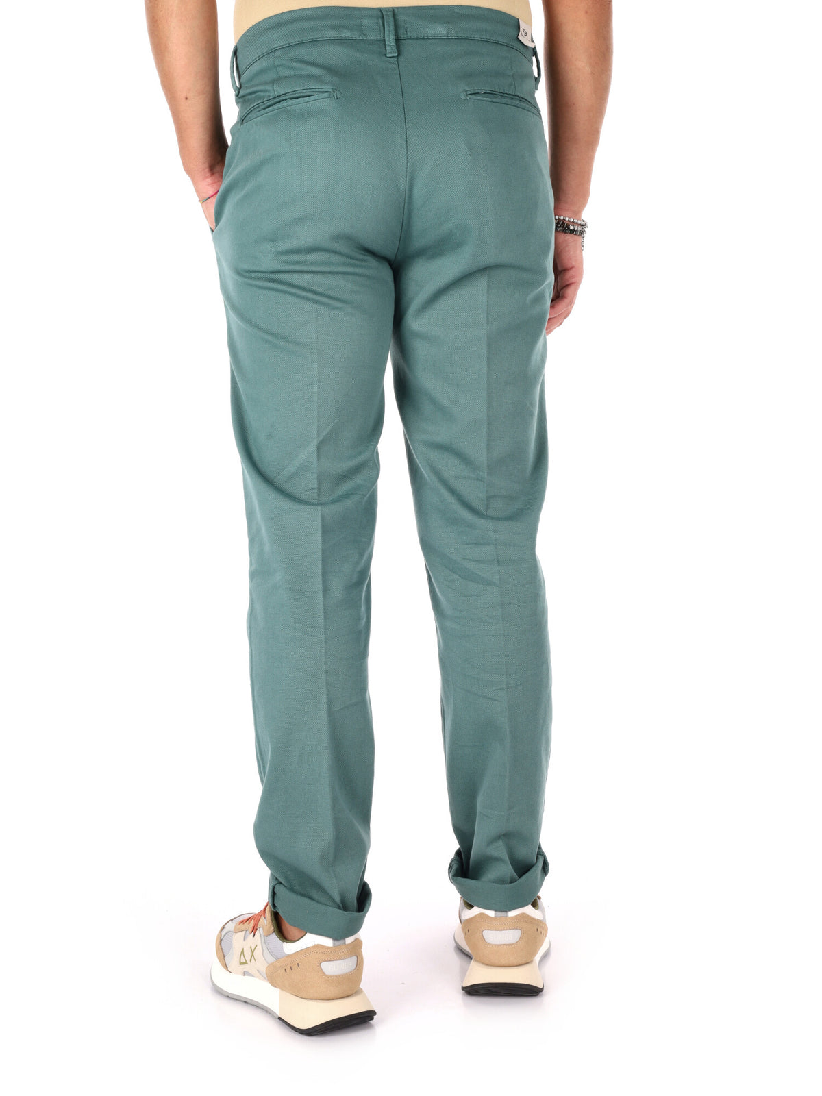 F.b. pantalone da uomo verde gucci