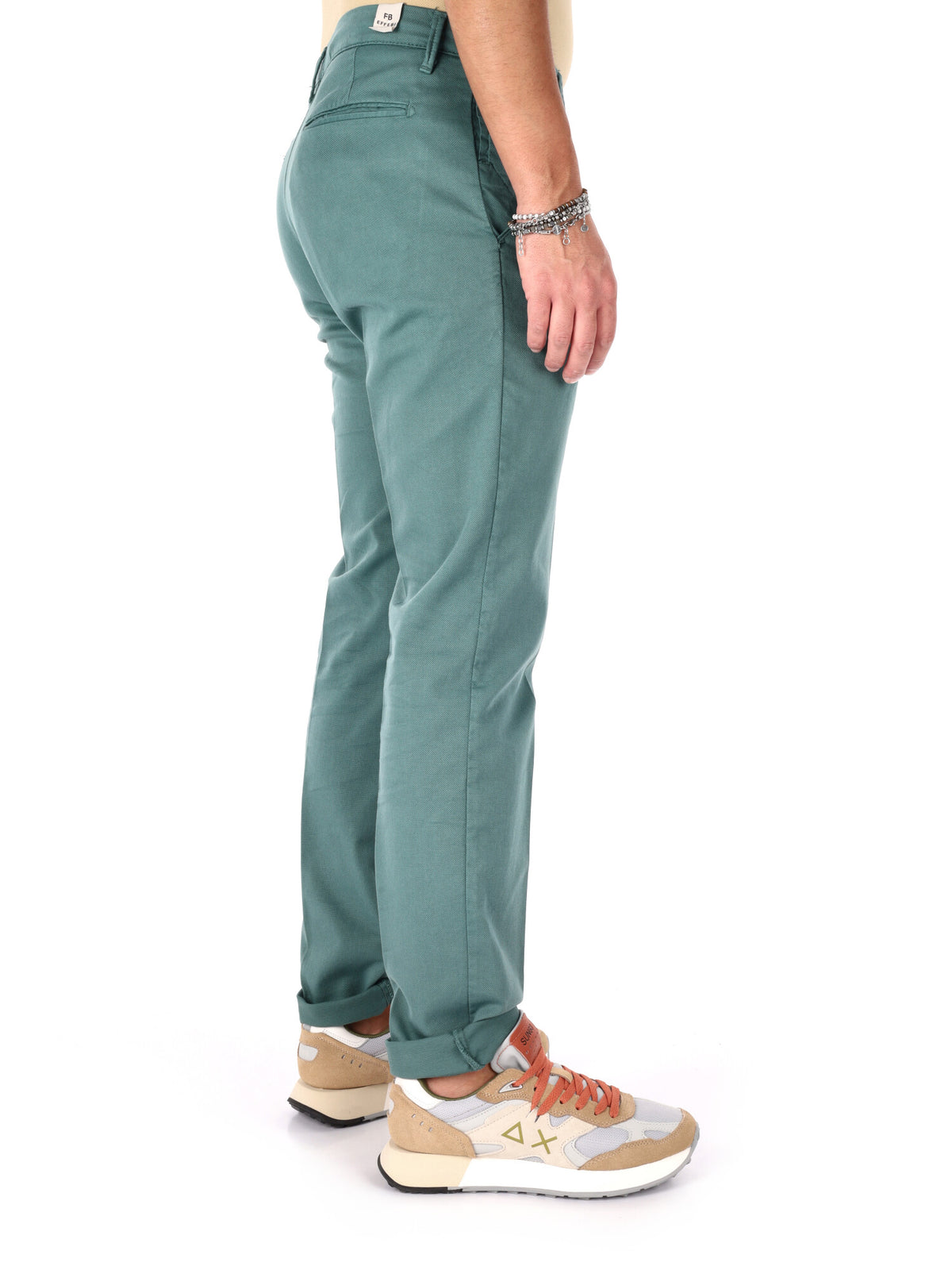 F.b. pantalone da uomo verde gucci
