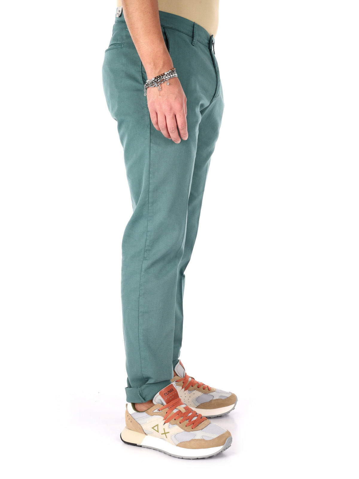 F.b. pantalone da uomo verde gucci
