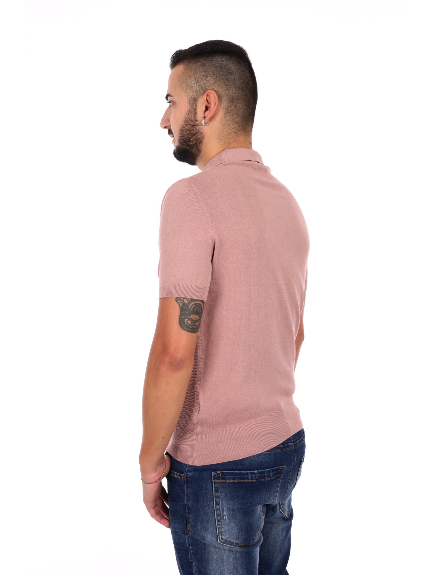 Polo rosa da uomo Bindi K097, elegante e versatile per il tuo stile casual