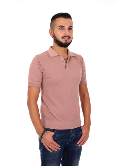 Polo rosa da uomo Bindi K097, elegante e versatile per il tuo stile casual