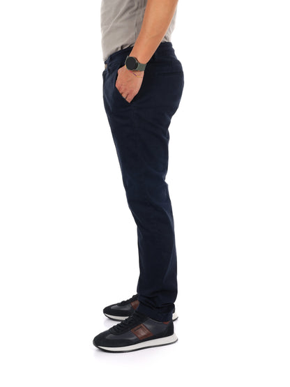 Fb Bing Blu, pantalone elegante da uomo blu
