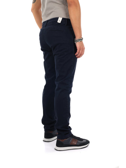 Fb Bing Blu, pantalone elegante da uomo blu