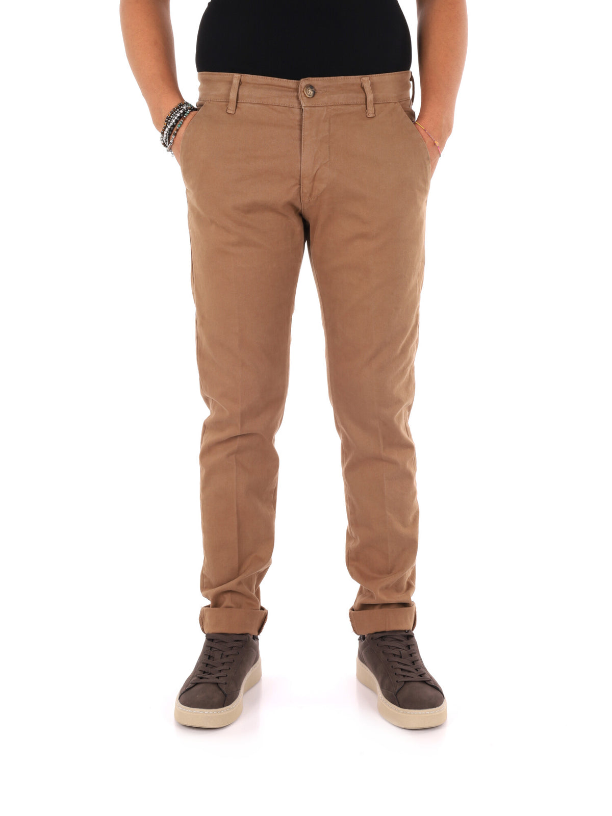 Fb Bing Camme, pantalone da uomo beige