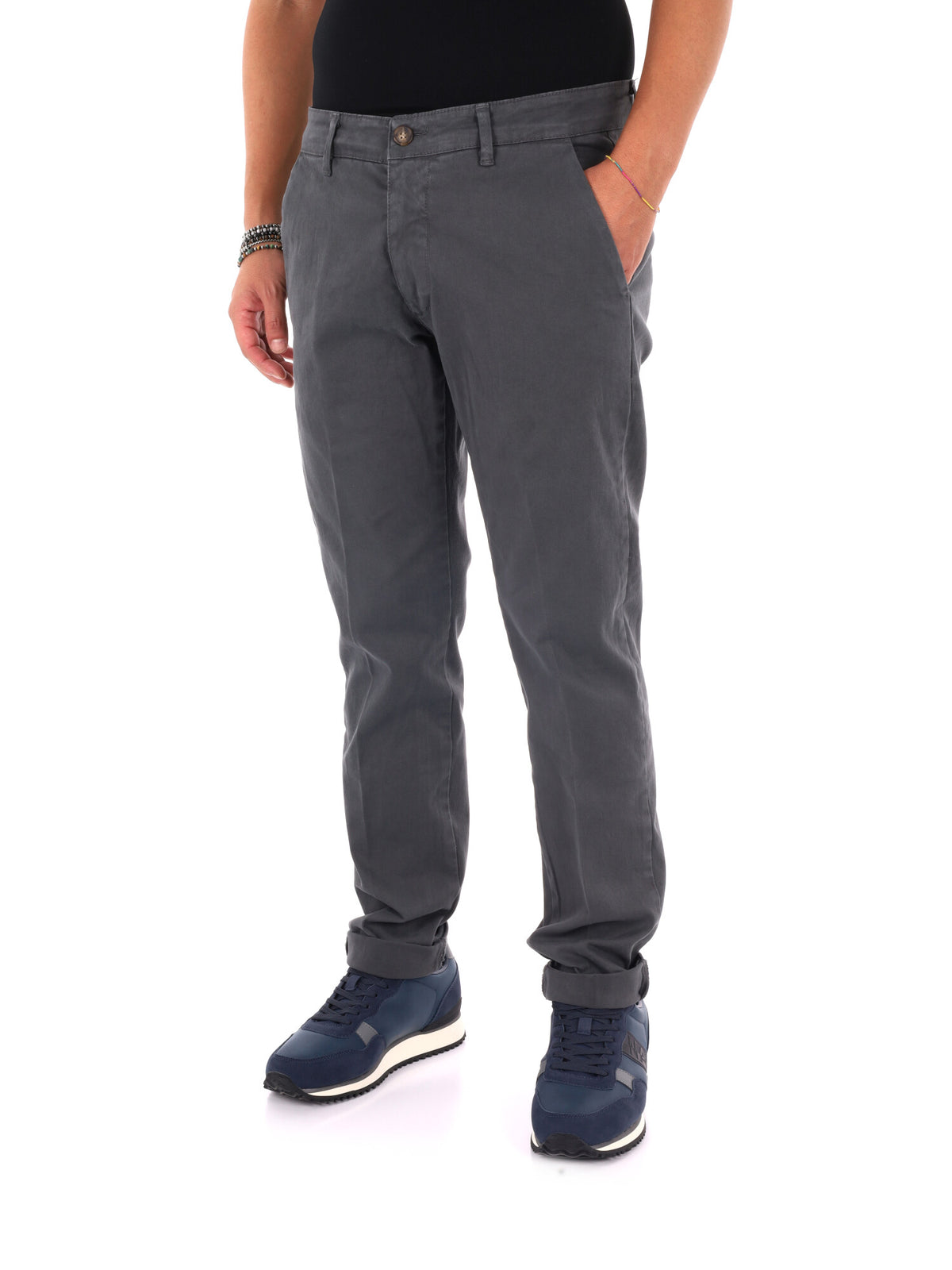 Fb Bing Ferro, pantalone da uomo grigio