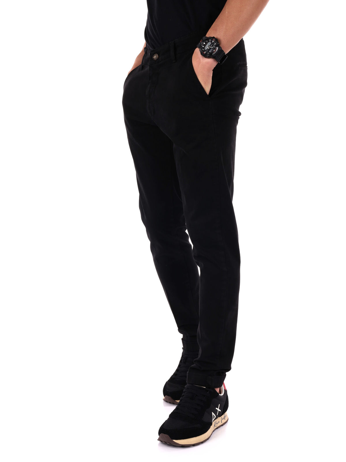 Fb pantalone da uomo nero